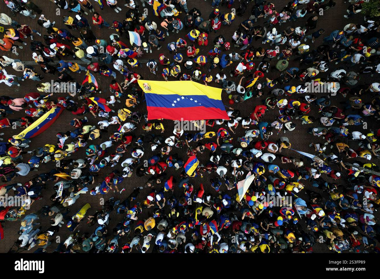 Opponents of Venezuelan President Nicolas Maduro protest the day before