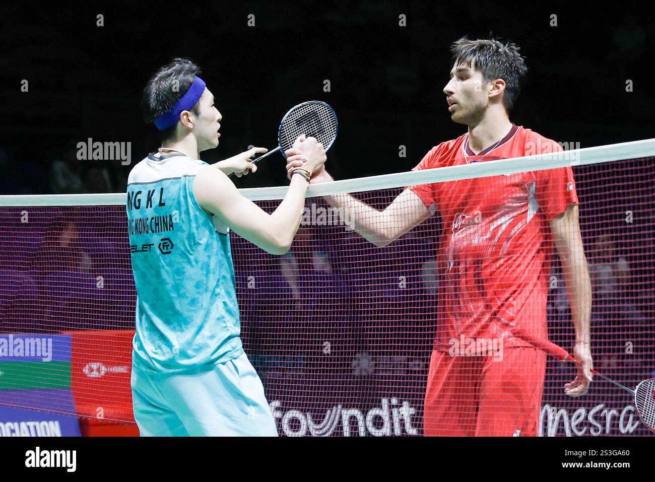 Toma Junior Popov of France congratulates Ng Ka Long Angus of Hong Kong