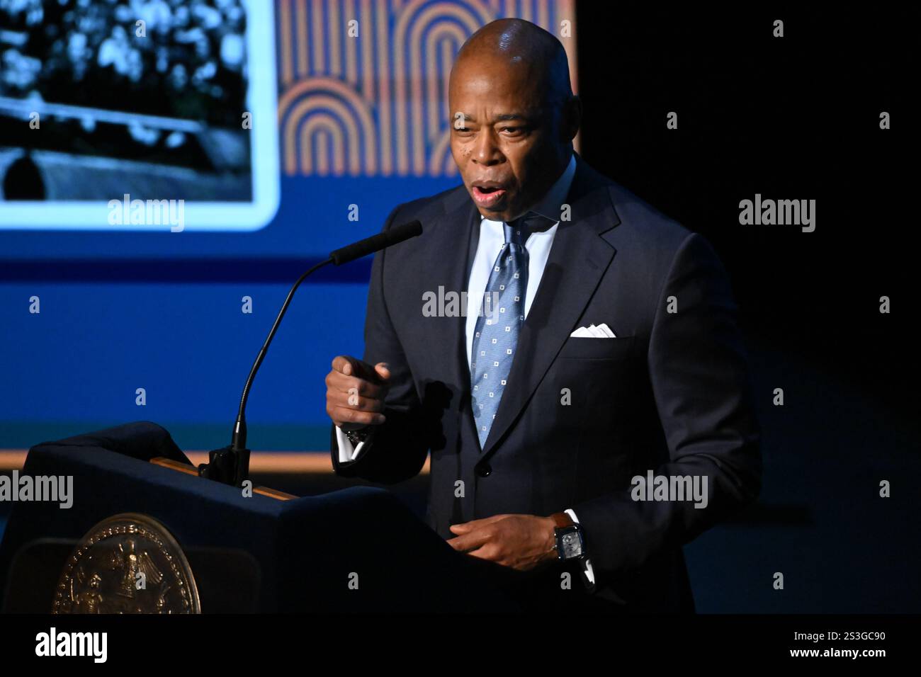 New York City Mayor Eric Adams delivers his fourth State of the City ...