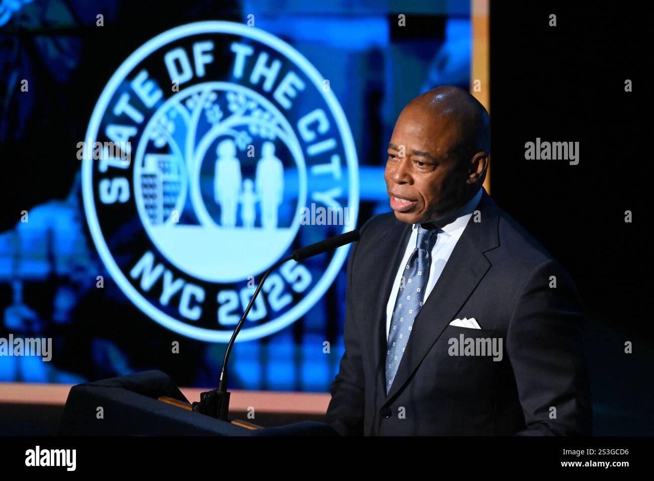 New York City Mayor Eric Adams delivers his fourth State of the City ...