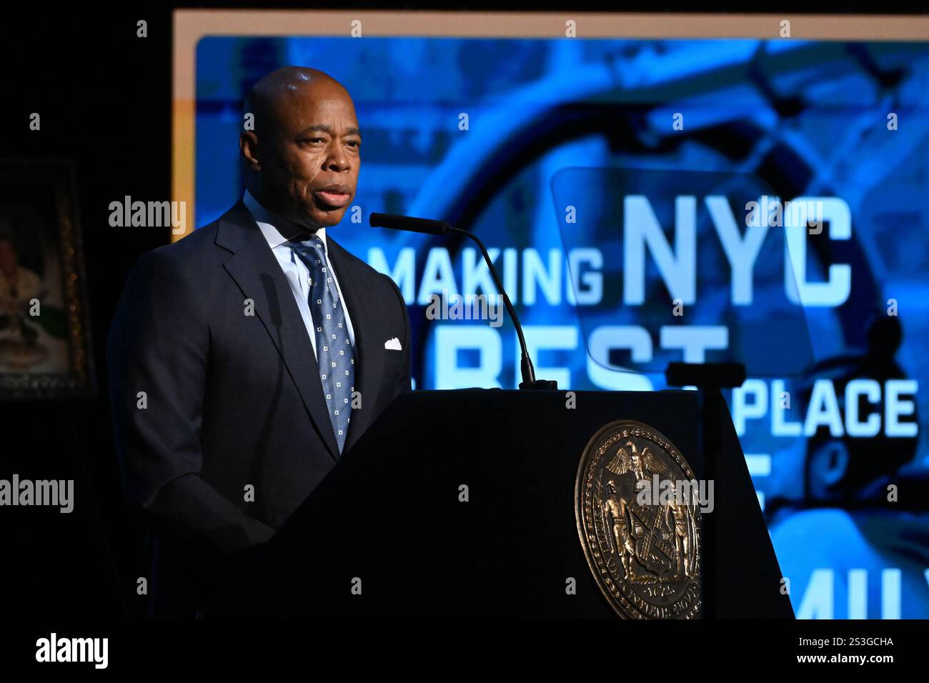 New York City Mayor Eric Adams delivers his fourth State of the City ...