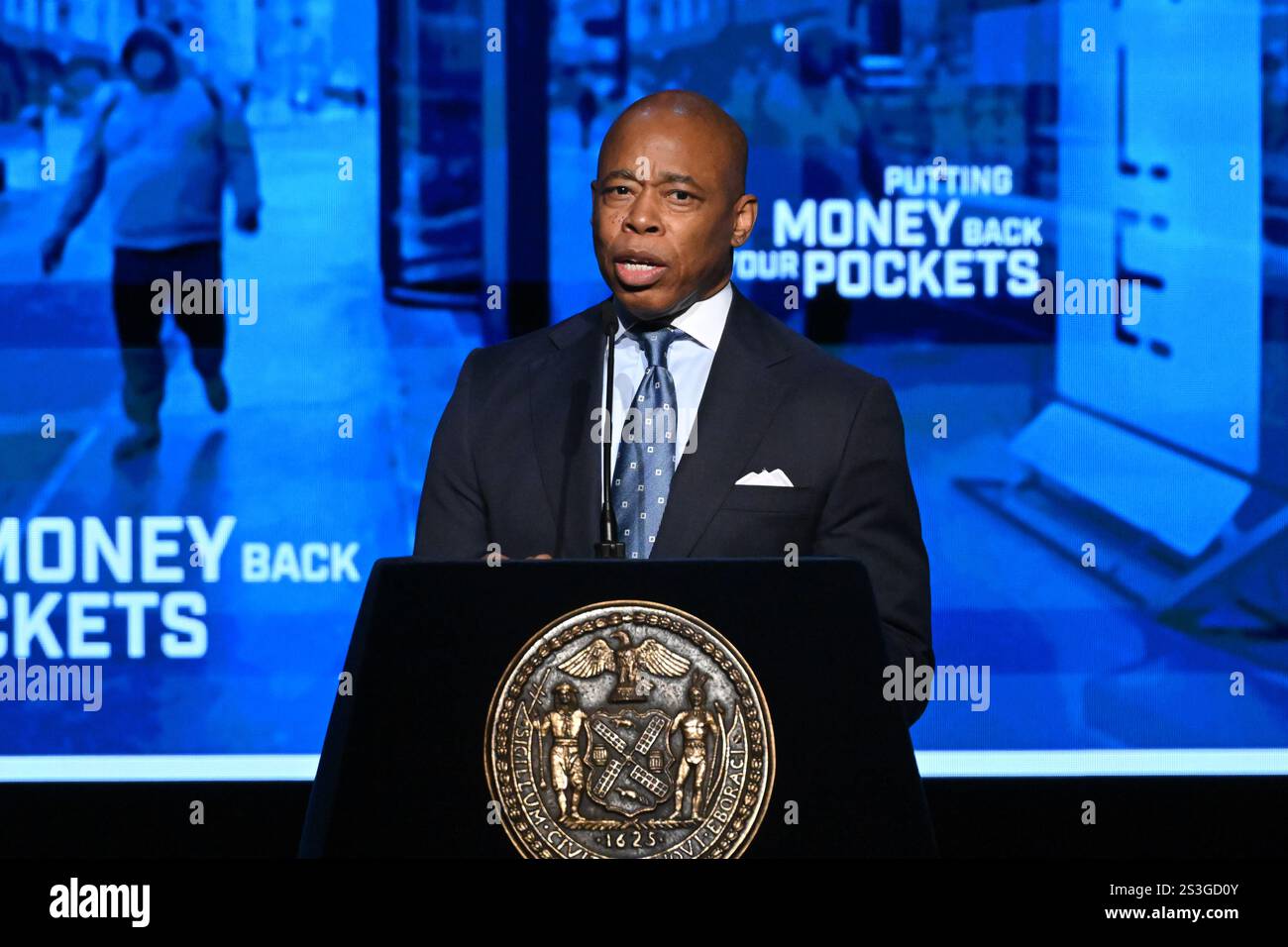 New York City Mayor Eric Adams delivers his fourth State of the City ...