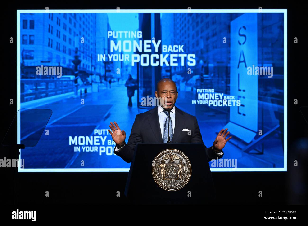New York City Mayor Eric Adams delivers his fourth State of the City ...