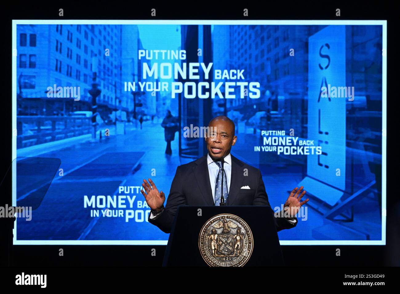 New York City Mayor Eric Adams delivers his fourth State of the City ...