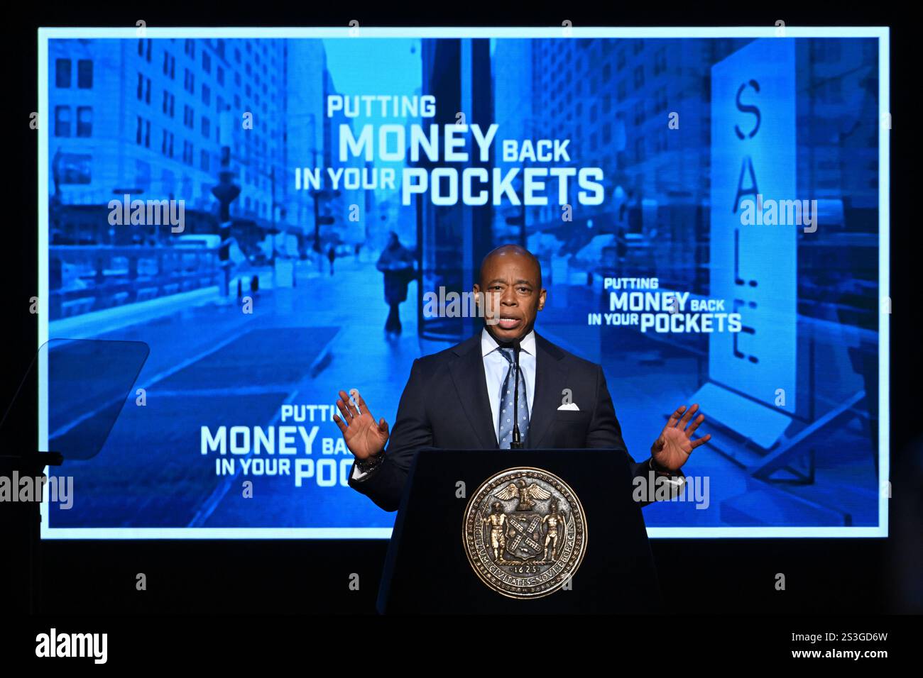 New York City Mayor Eric Adams delivers his fourth State of the City ...