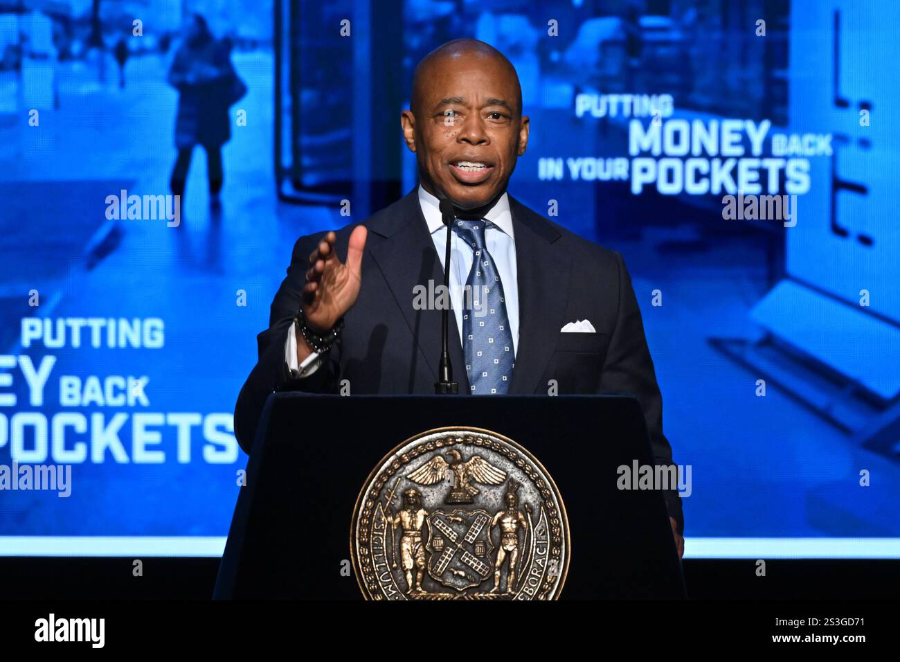 New York City Mayor Eric Adams delivers his fourth State of the City ...