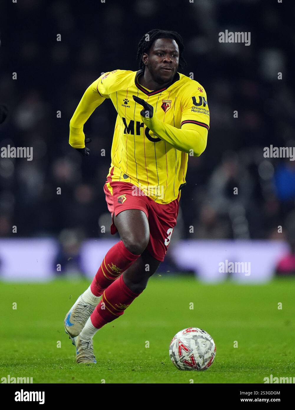 Watford's Kwadwo Baah during the Emirates FA Cup third round match at
