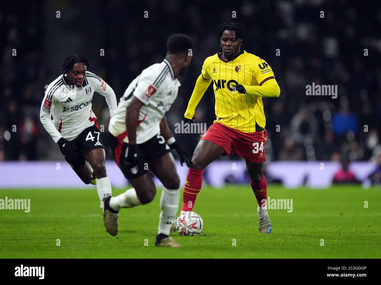 Watford's Kwadwo Baah during the Emirates FA Cup third round match at