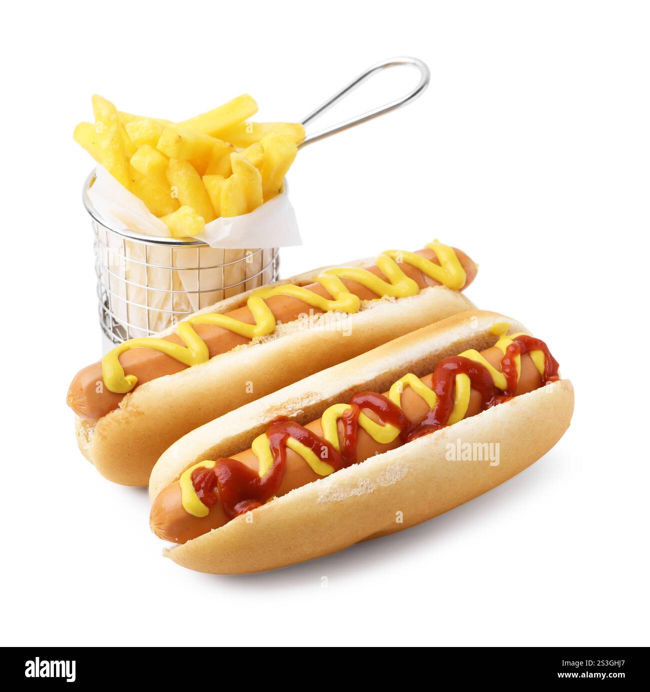 Hot dogs french fries Cut Out Stock Images Pictures Alamy