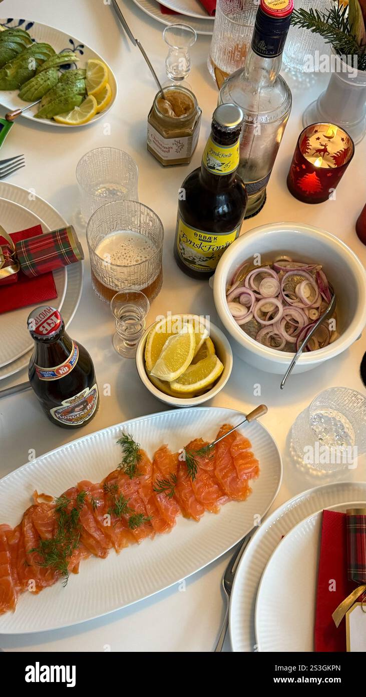Danish Christmas foods - Smartphone Captured Stock Image