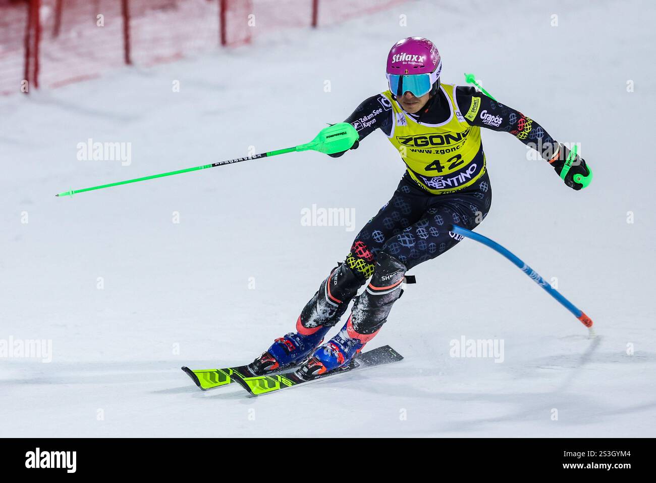 Madonna Campiglio, Italy. 08th Jan, 2025. Sam Maes of Belgium competes ...