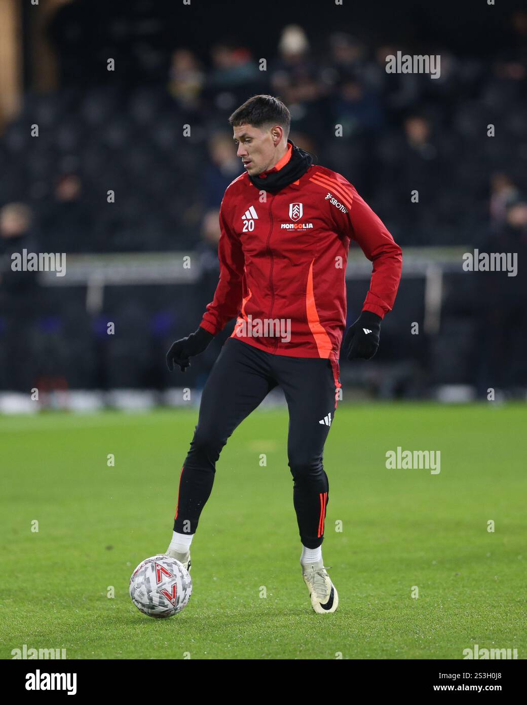 London, January 9th 2025 Sasa Lukic of Fulham during the Emirates FA
