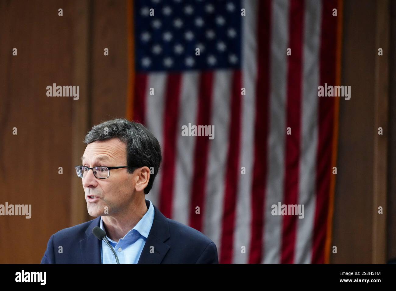 Governorelect Bob Ferguson speaks during a legislative session preview