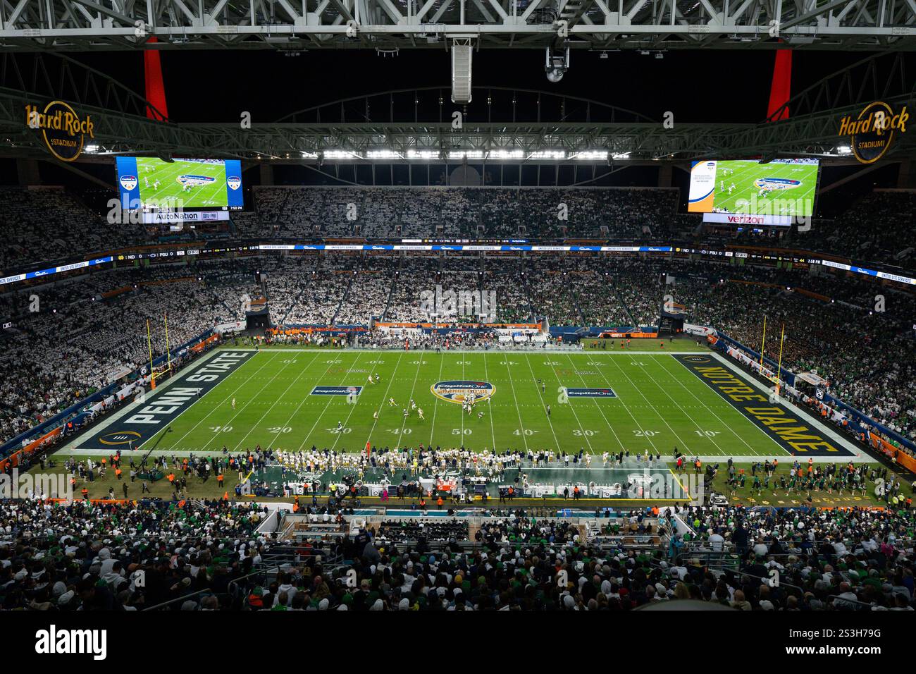 General view of the crowd at Hard Rock Stadium during the 2025 Capital