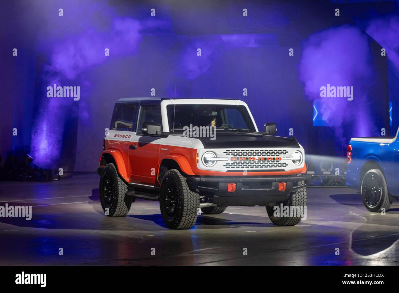 Detroit, Michigan USA 9 January 2025 Ford Vehicles are displayed at