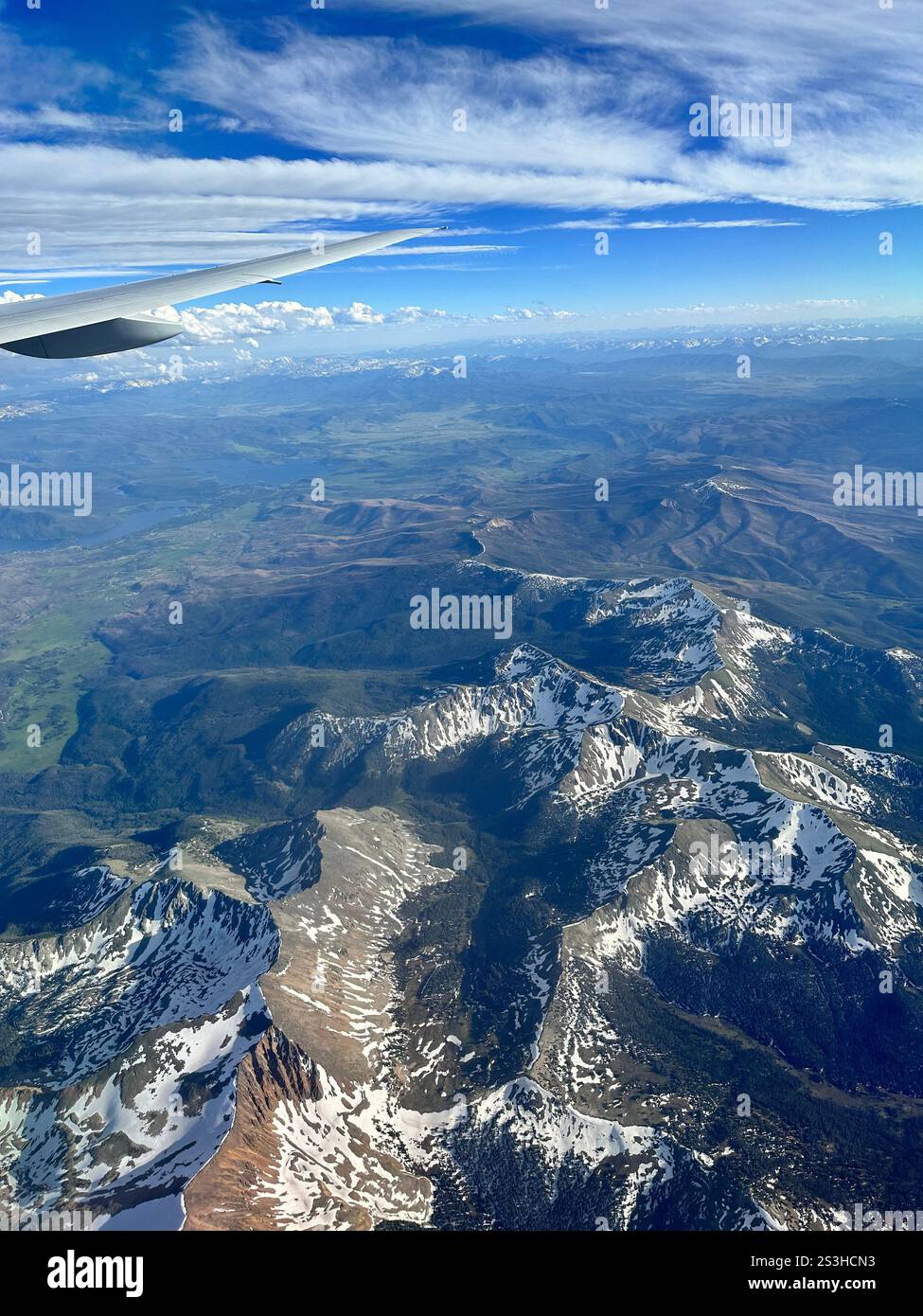Plane Mountainview - Smartphone Captured Stock Image
