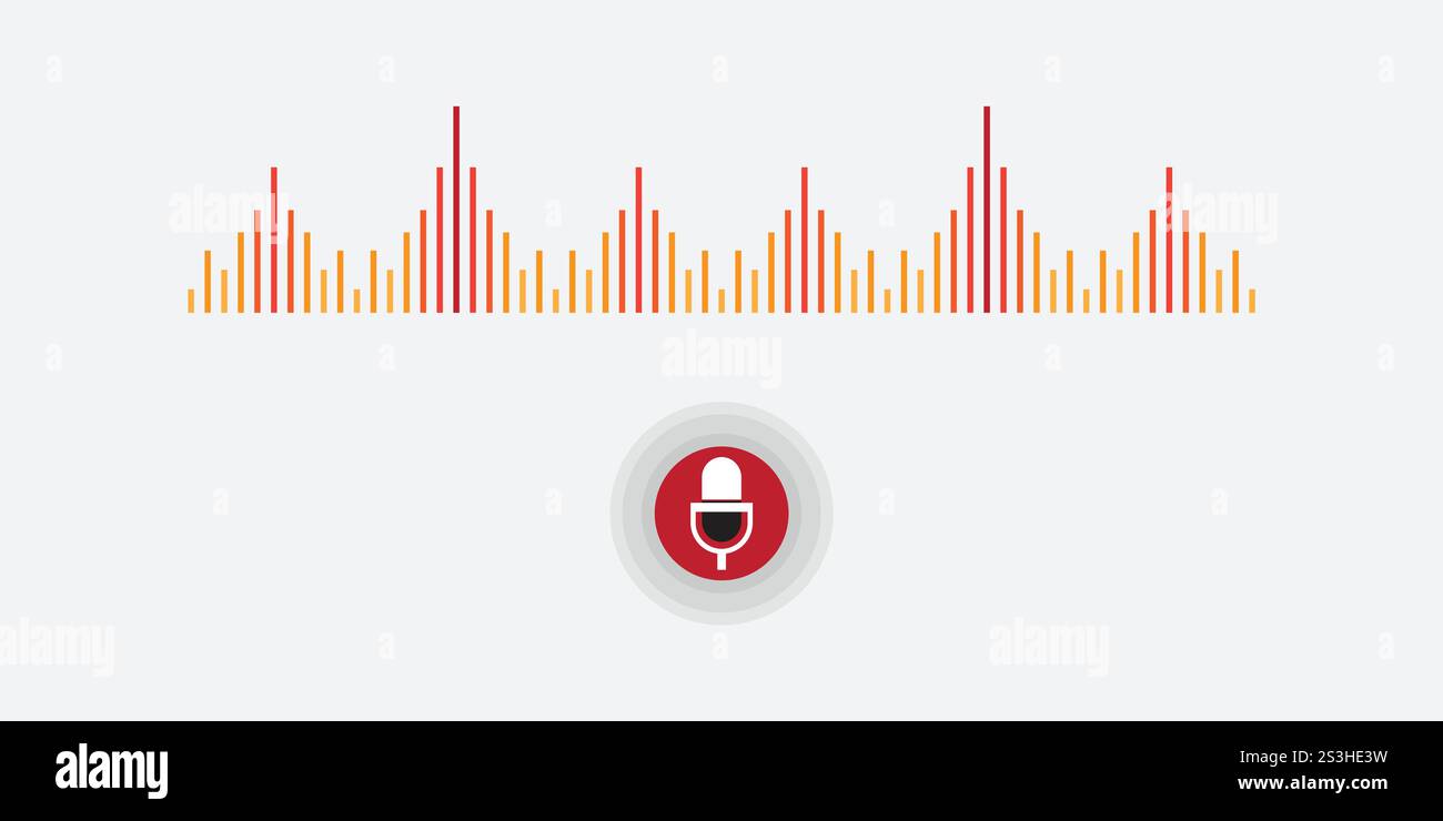 Microphone icon set. Different microphone collection Stock Vector