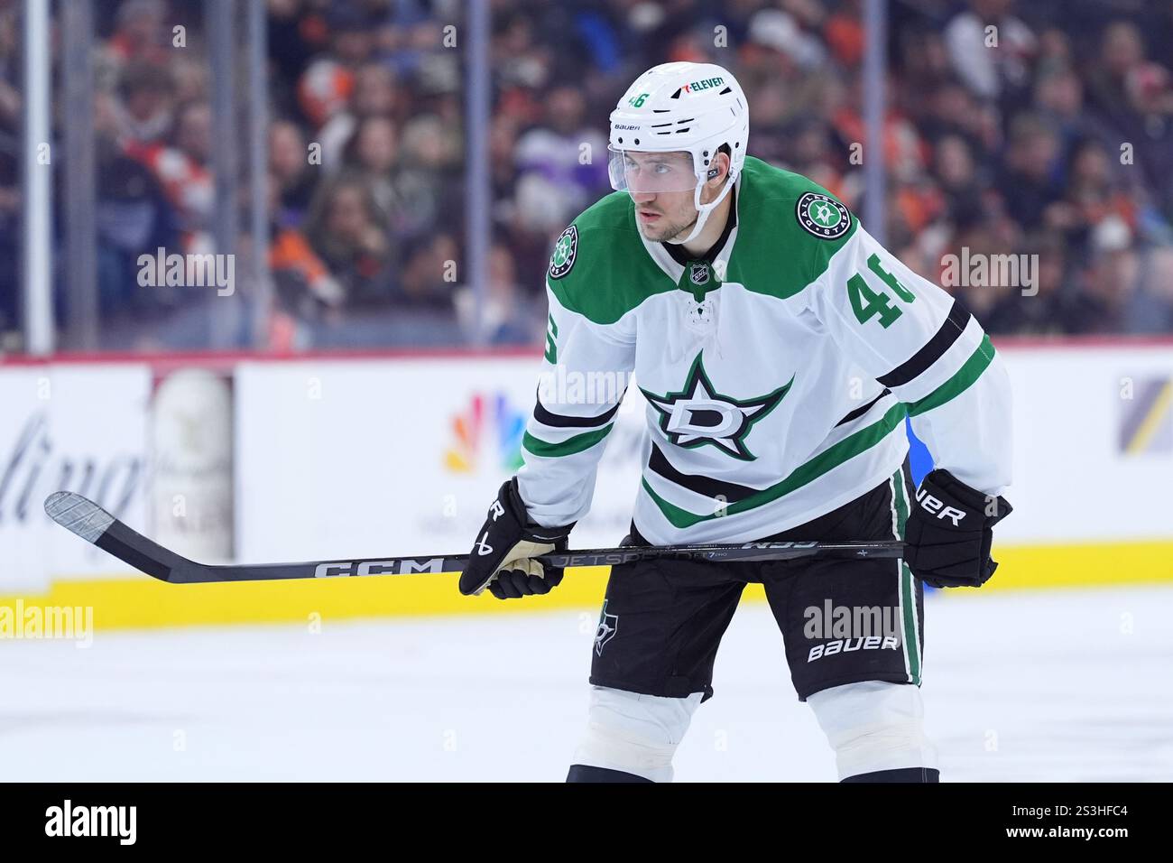 Dallas Stars' Ilya Lyubushkin plays during an NHL hockey game, Thursday