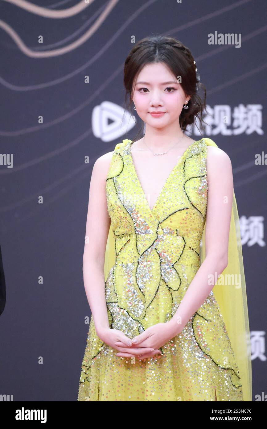 Chinese actress Ren Min attends an activity in Macao, China, 4 January ...
