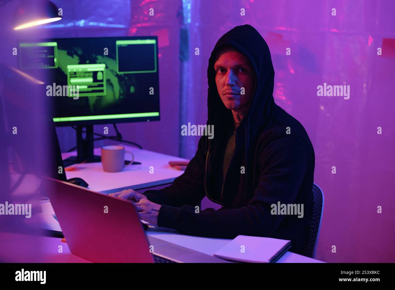 Developer Working With Computer System Stock Photo