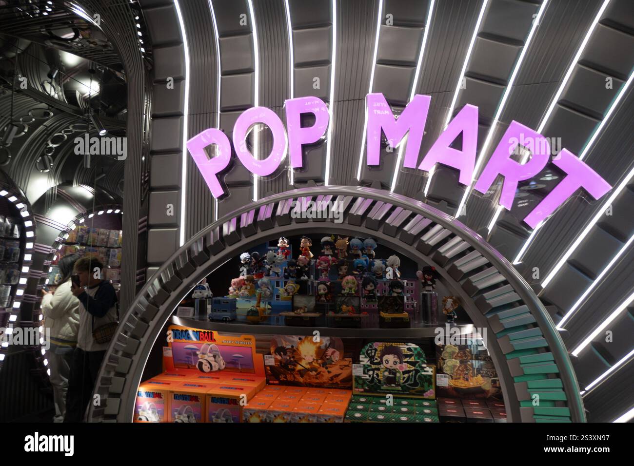 SHANGHAI CHINA JANUARY 10 2025 The POPMART Flagship Store At Shanghai China January 10 2025 The Popmart Flagship Store At Nanjing Road Pedestrian Street In Huangpu District Shanghai China January 10 2025 Photo By Cfotosipa Usa 2S3XN97