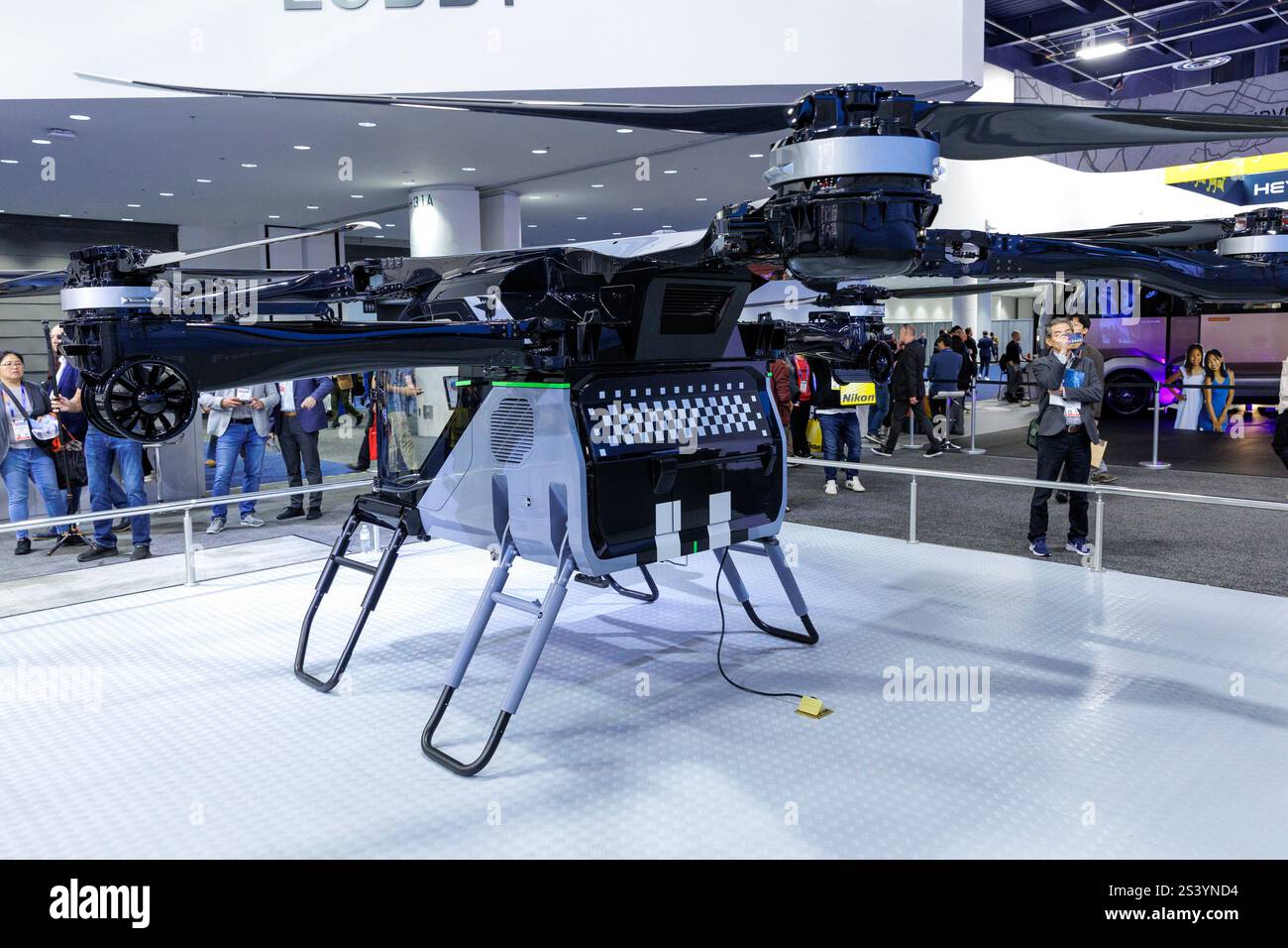A Modular Flying Car, by Xpeng Aeroht, on display at the Las Vegas