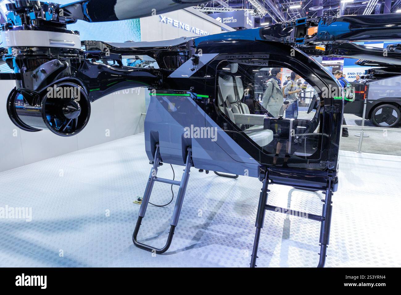 A Modular Flying Car, by Xpeng Aeroht, on display at the Las Vegas