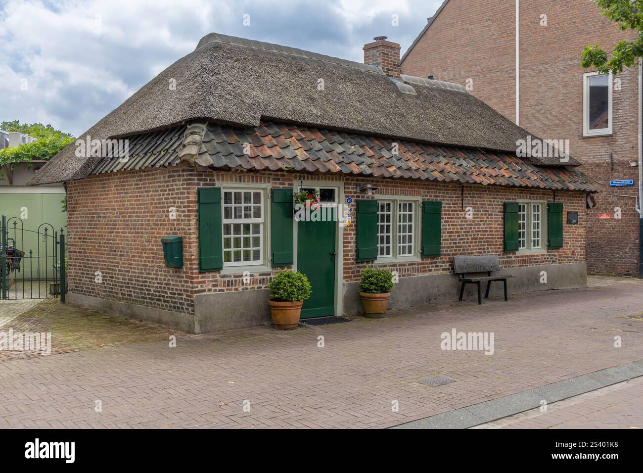 Nuenen, the Netherlands. 22 June 2024. Old historic house in the town of Nuenen where Vincent van Gogh lived and painted. Stock Photo
