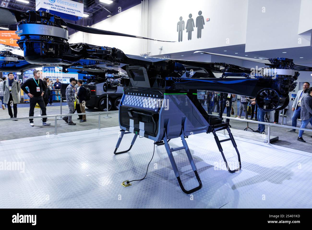 A Modular Flying Car, by Xpeng Aeroht, on display at the Las Vegas