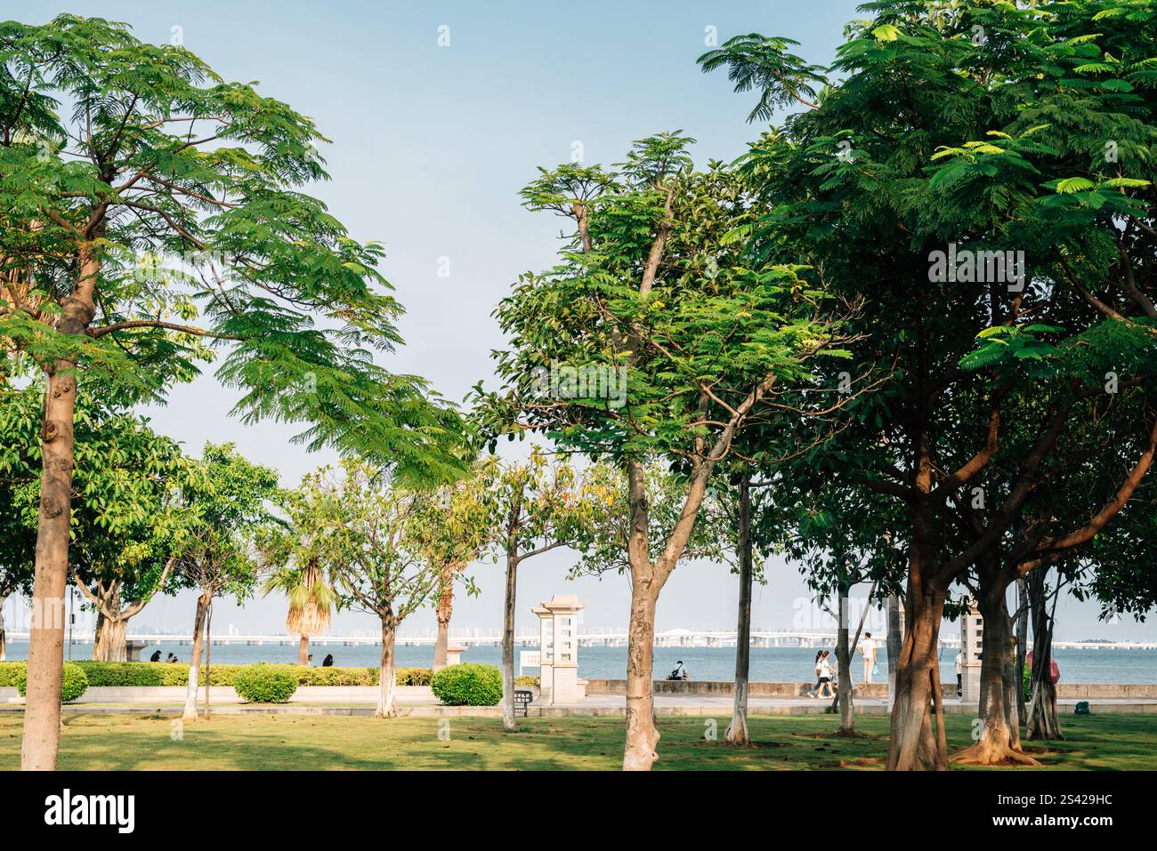 Jimei District seaside park in Xiamen, China Stock Photo