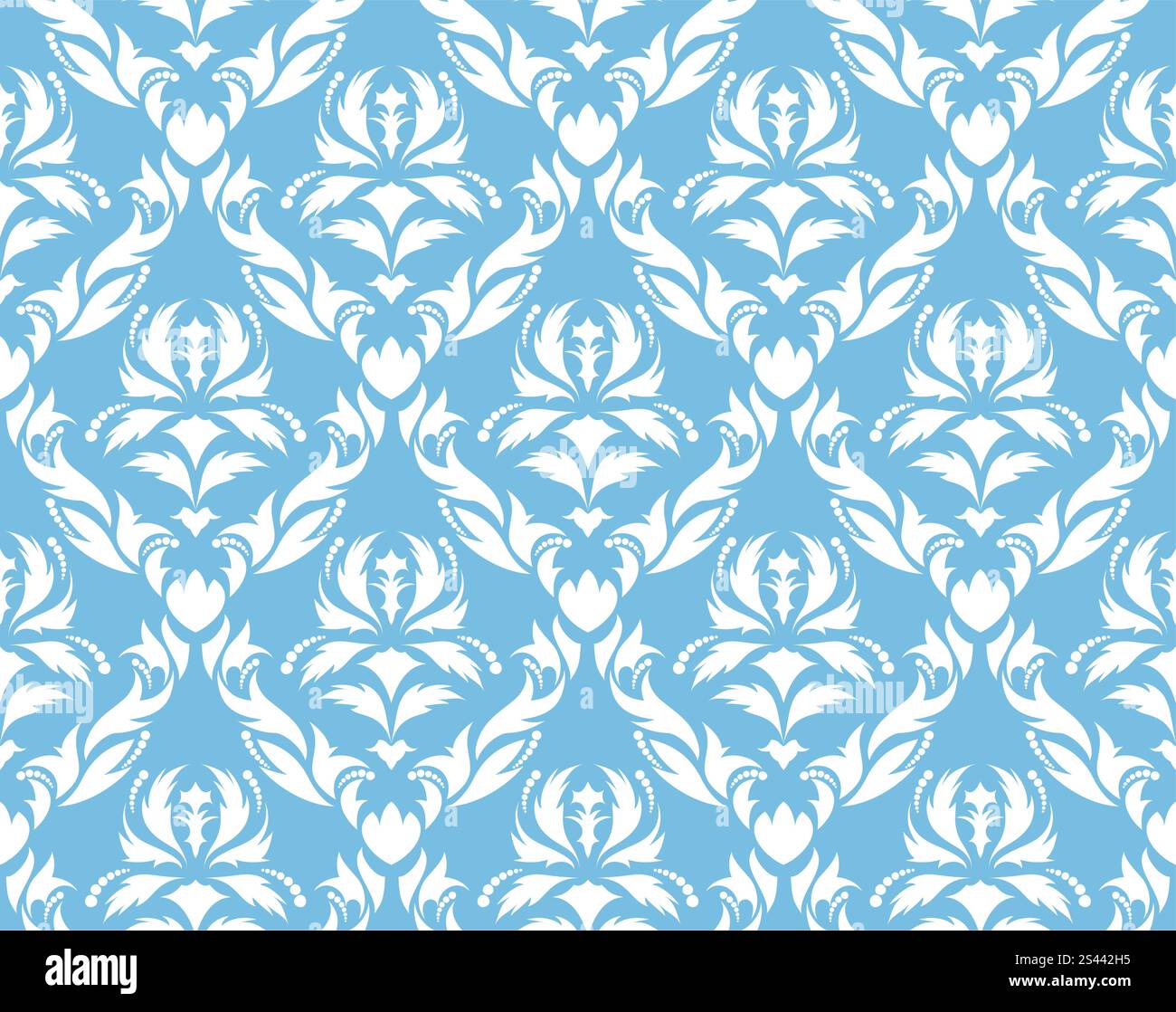 Abstract damask seamless vector background for design use Stock Vector ...