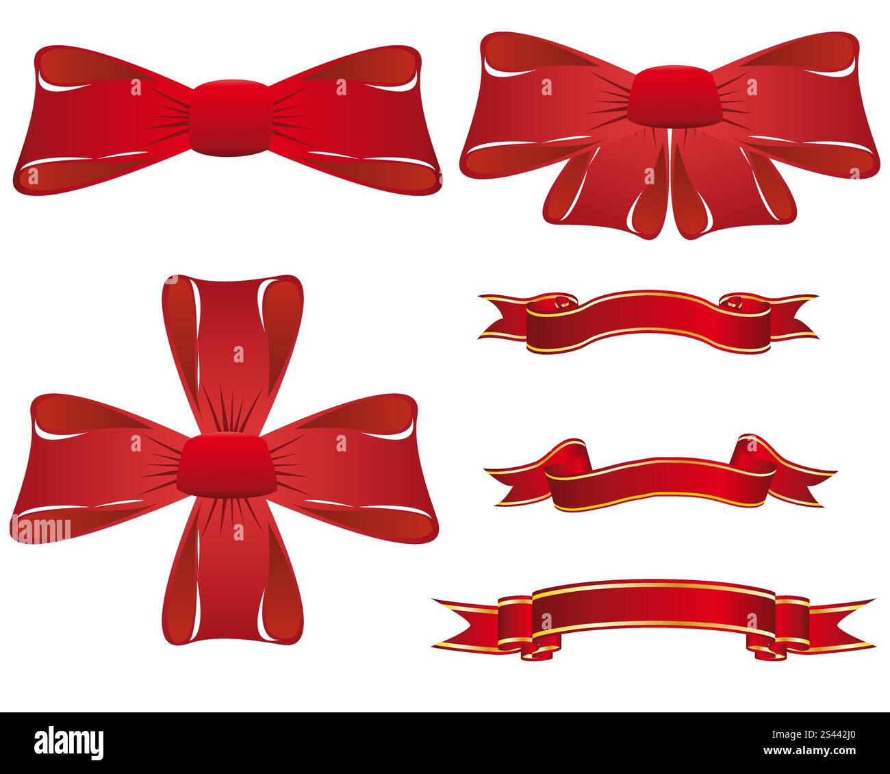 Set of different vector Christmas elements for design use Stock Vector