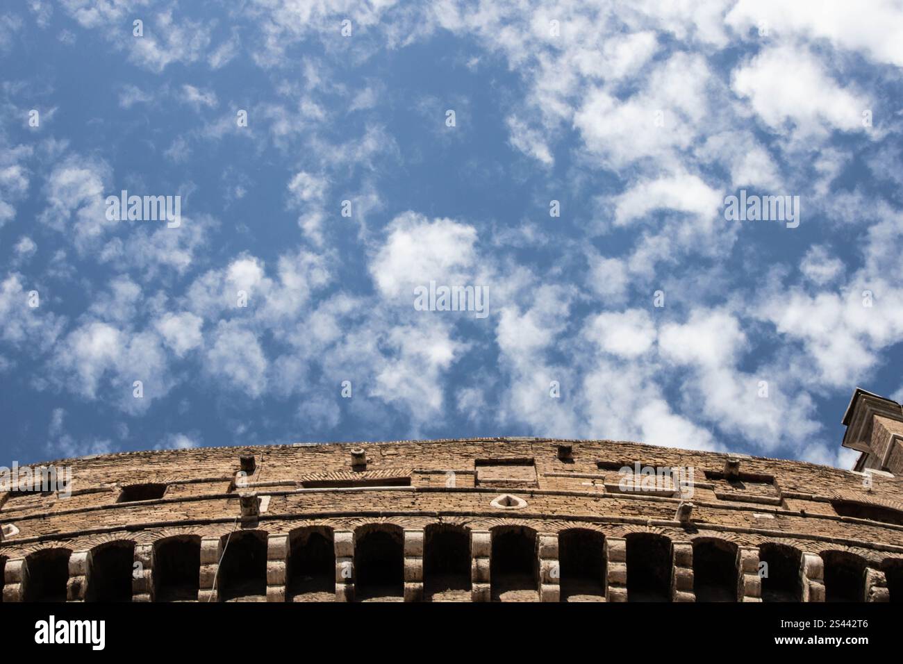 Sky over the Castel San'Angelo Stock Photo
