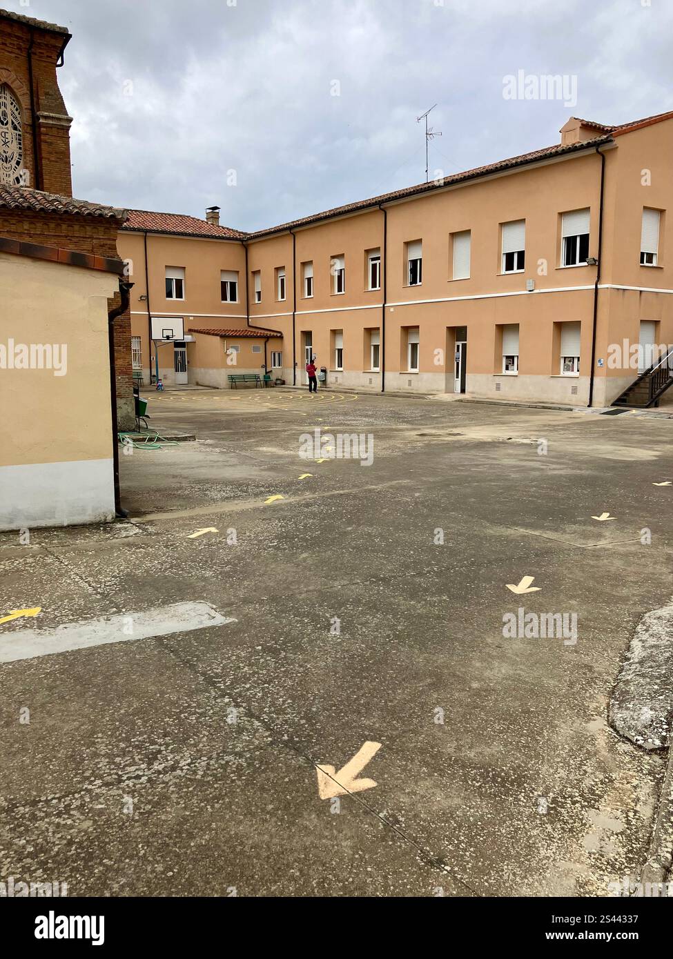 Far Reaching View Across the Meseta Between Burgos and Leon, Camino Francés - Smartphone Captured Stock Image