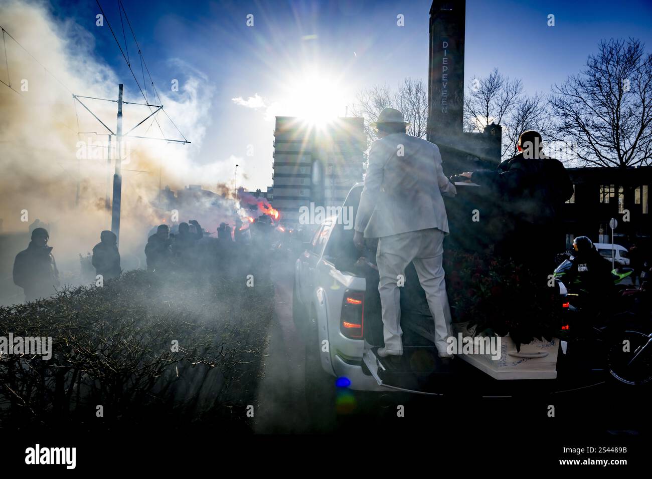ROTTERDAM - 10/01/2025, The funeral procession for 14-year-old Jack ...