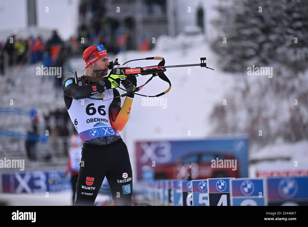 10 January 2025, Thuringia, Oberhof Biathlon World Cup, sprint 10 km