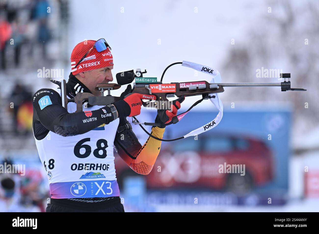 10 January 2025, Thuringia, Oberhof Biathlon World Cup, sprint 10 km
