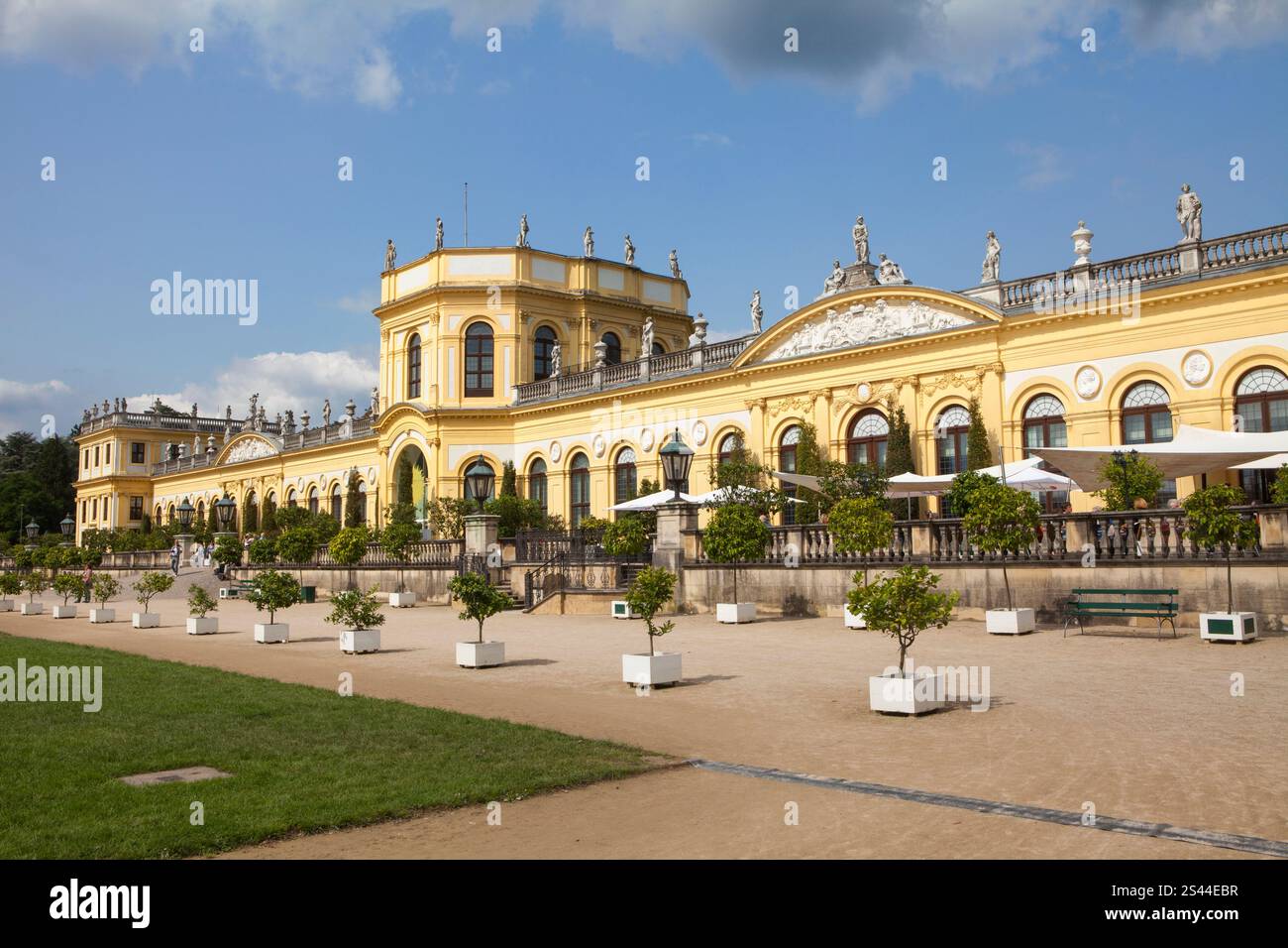Orangery, palace gardens, Karlsaue, Kassel, Germany, Europe Stock Photo