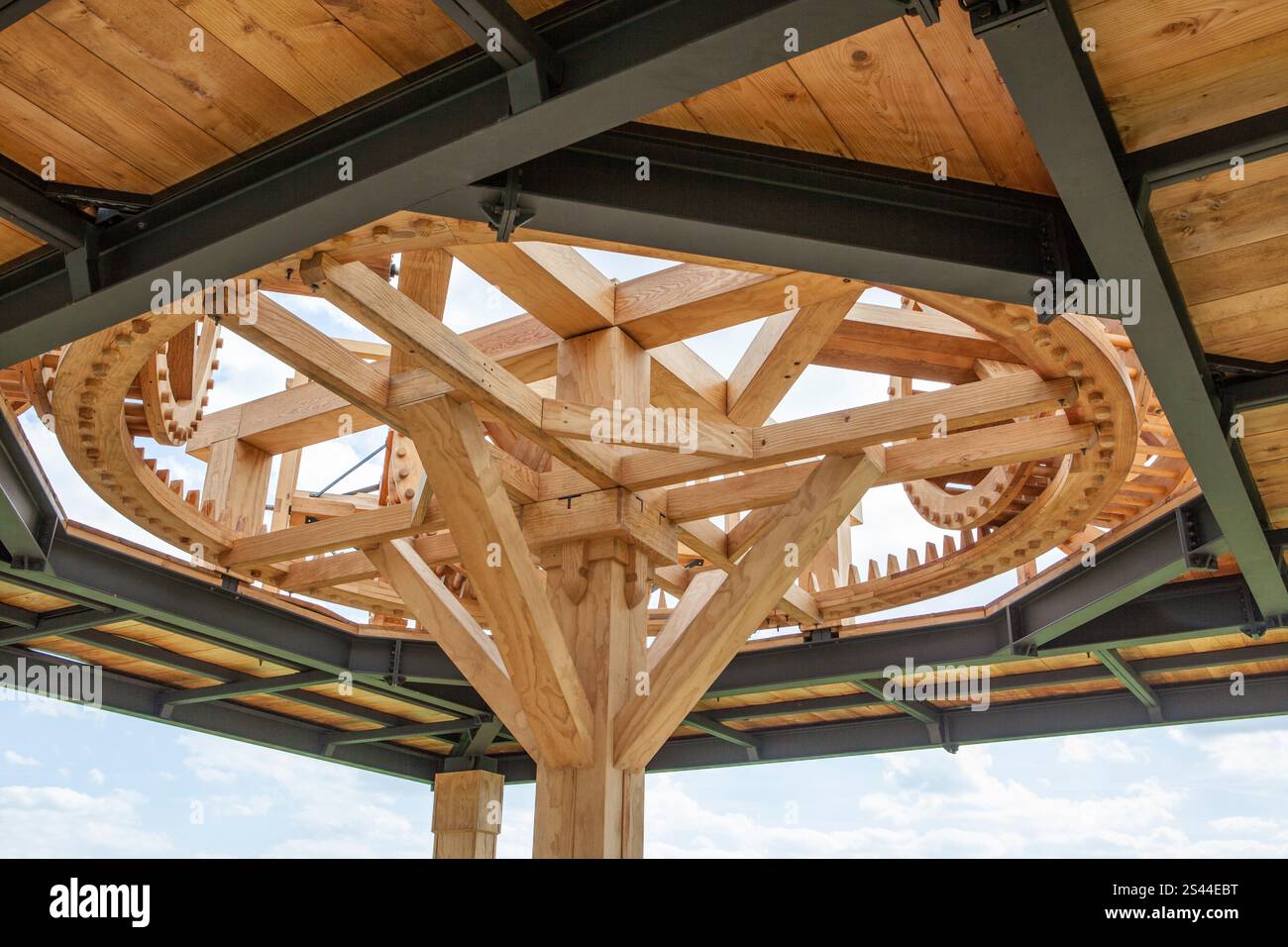 Antonio Vega Macotela, The Mill of Blood, documenta 14 exhibition,  Open-Air, 2017, Orangerie, Karlsaue, Kassel, Germany, Europe Stock Photo