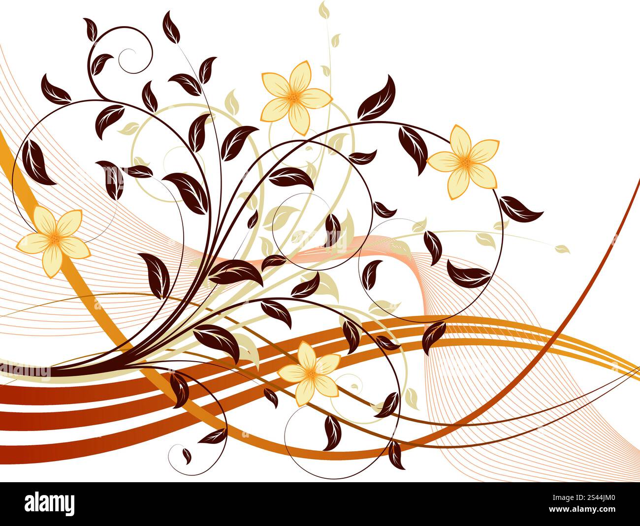Design Using Vector Floral background for design use. Vector illustration Stock Vector ...