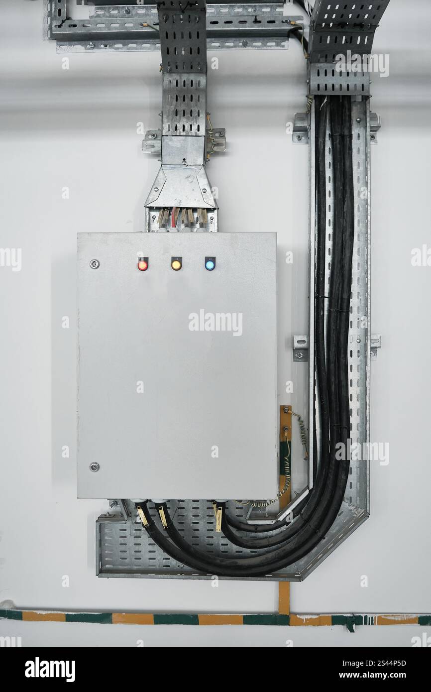 Industrial circuit breaker panel Stock Photo - Alamy