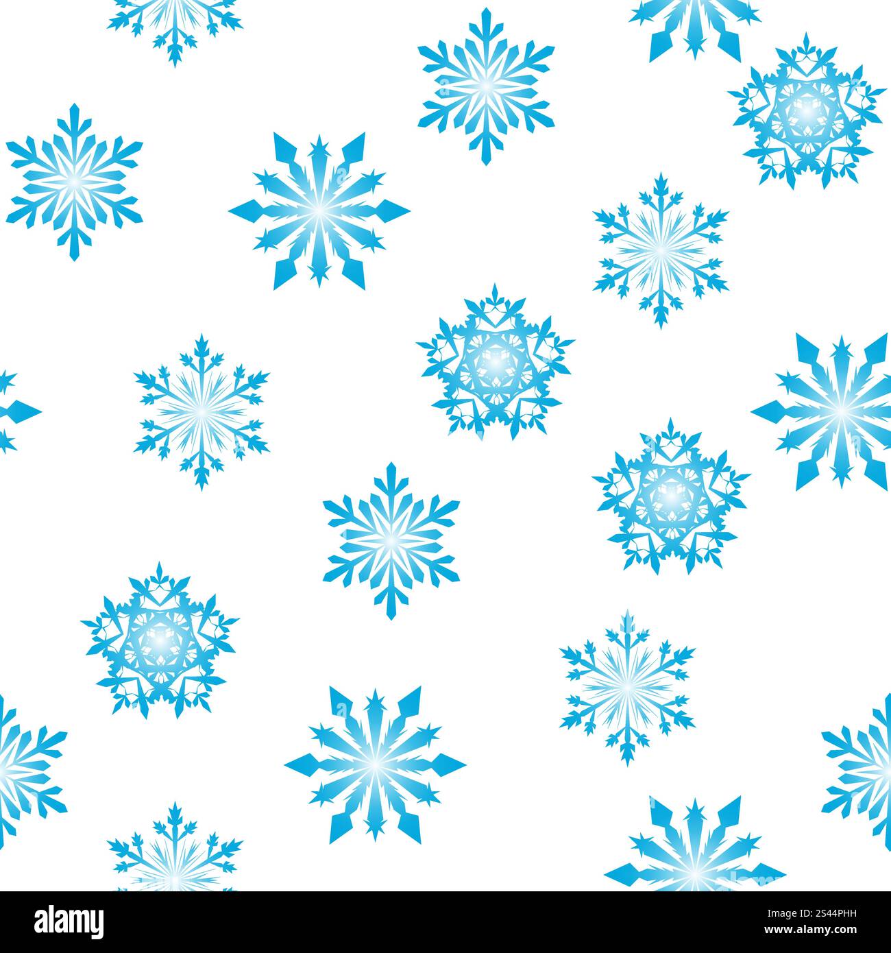 Seamless vector snowflakes background in different shapes Stock Vector ...