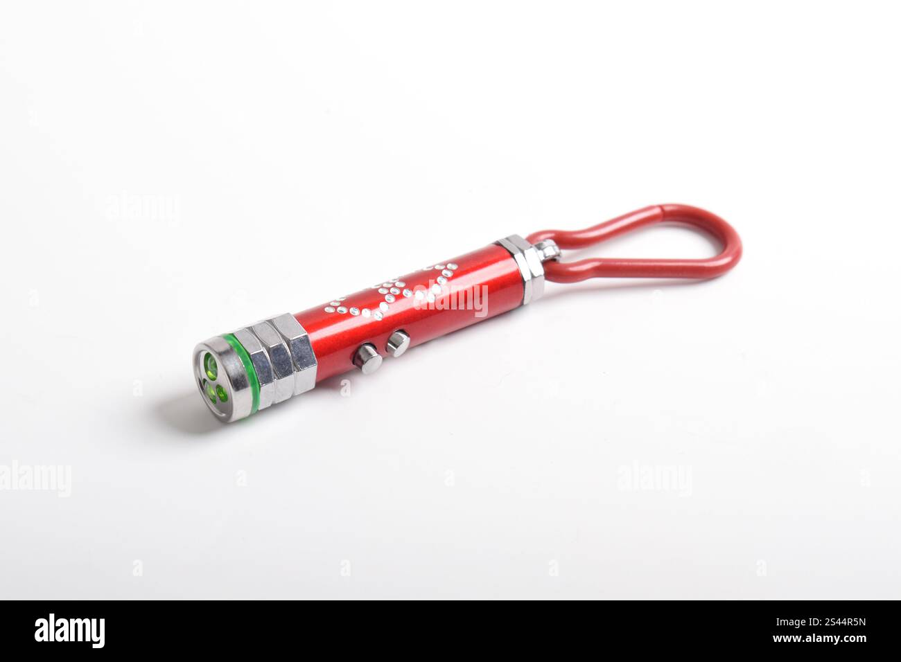 Laser pointer flashlight isolated on white background. Laser pointer for presentation Stock Photo