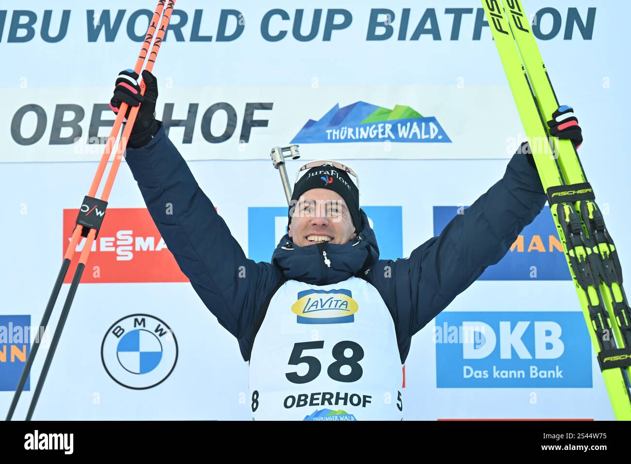 10 January 2025, Thuringia, Oberhof Biathlon World Cup, sprint 10 km