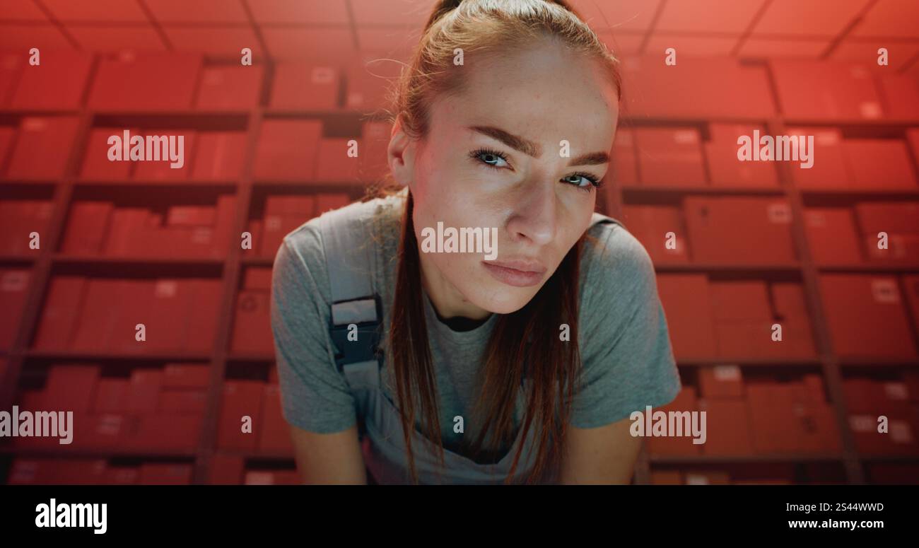 Serious delivery red neon hi-res stock photography and images - Alamy