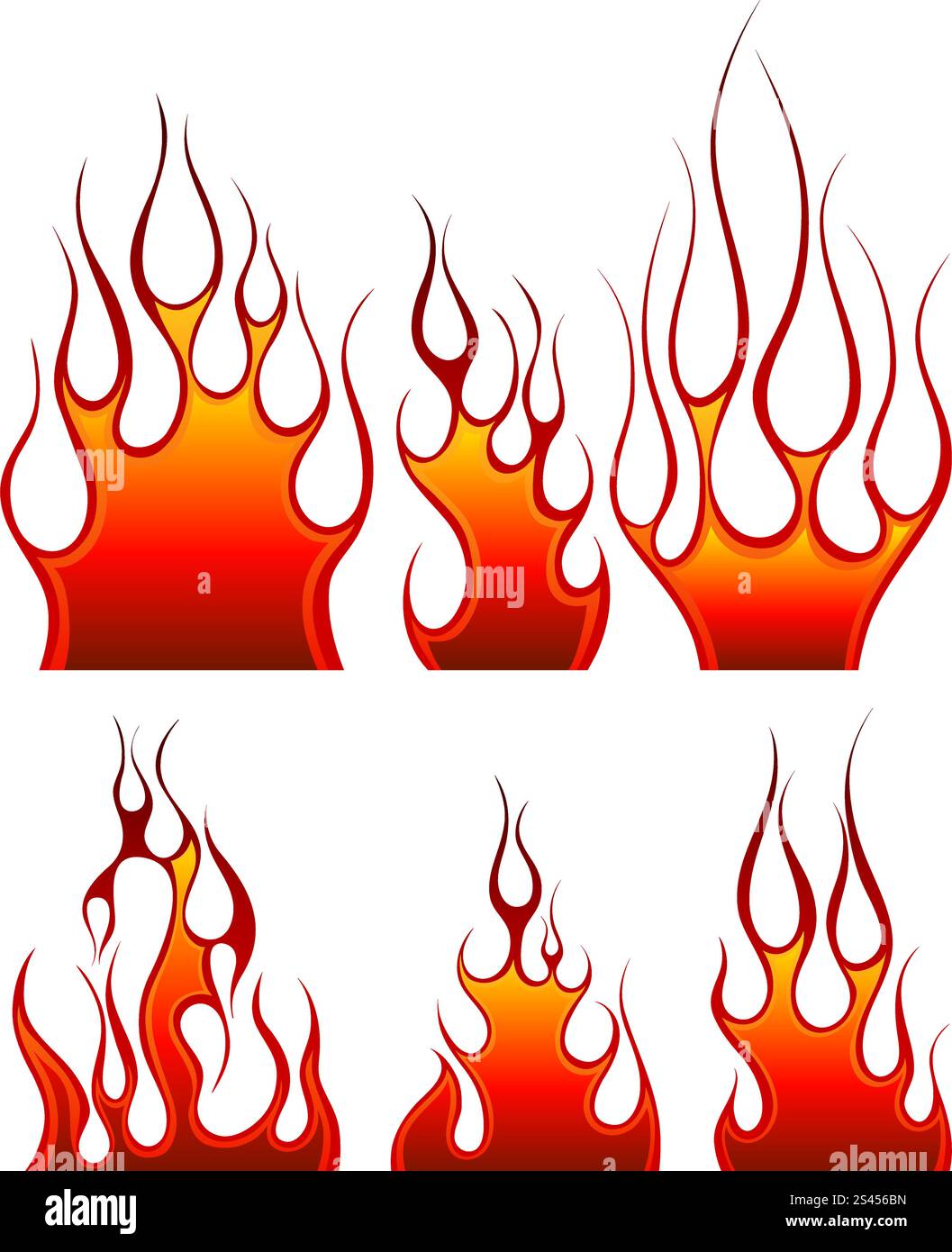 Set of fire vector icons for design use Stock Vector Image & Art - Alamy