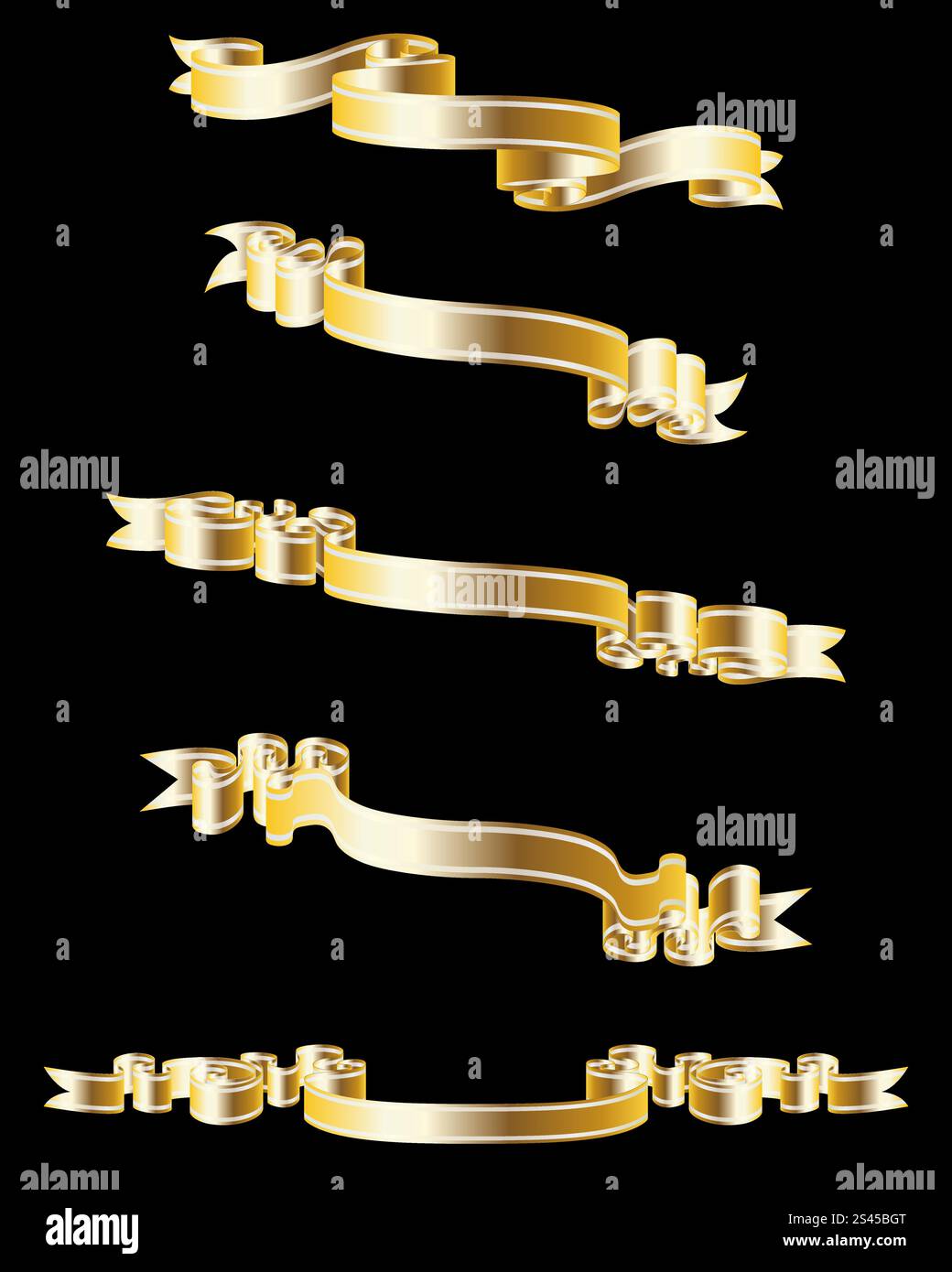Set of different vector ribbons for design use Stock Vector Image & Art ...