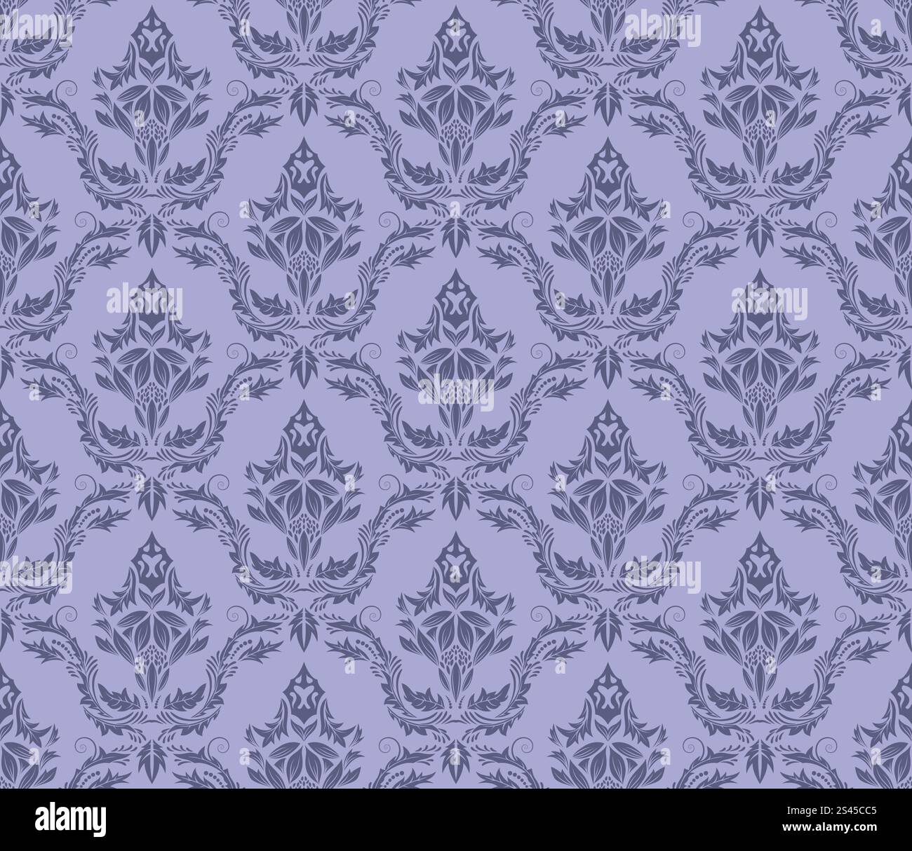 Damask seamless vector pattern. For easy making seamless pattern just ...