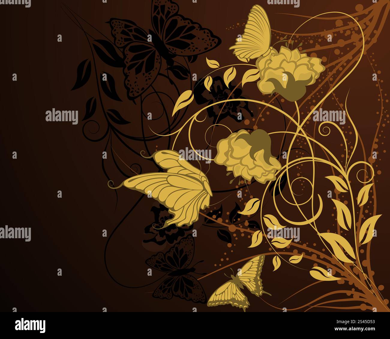 Abstract floral vector background for design use Stock Vector Image ...