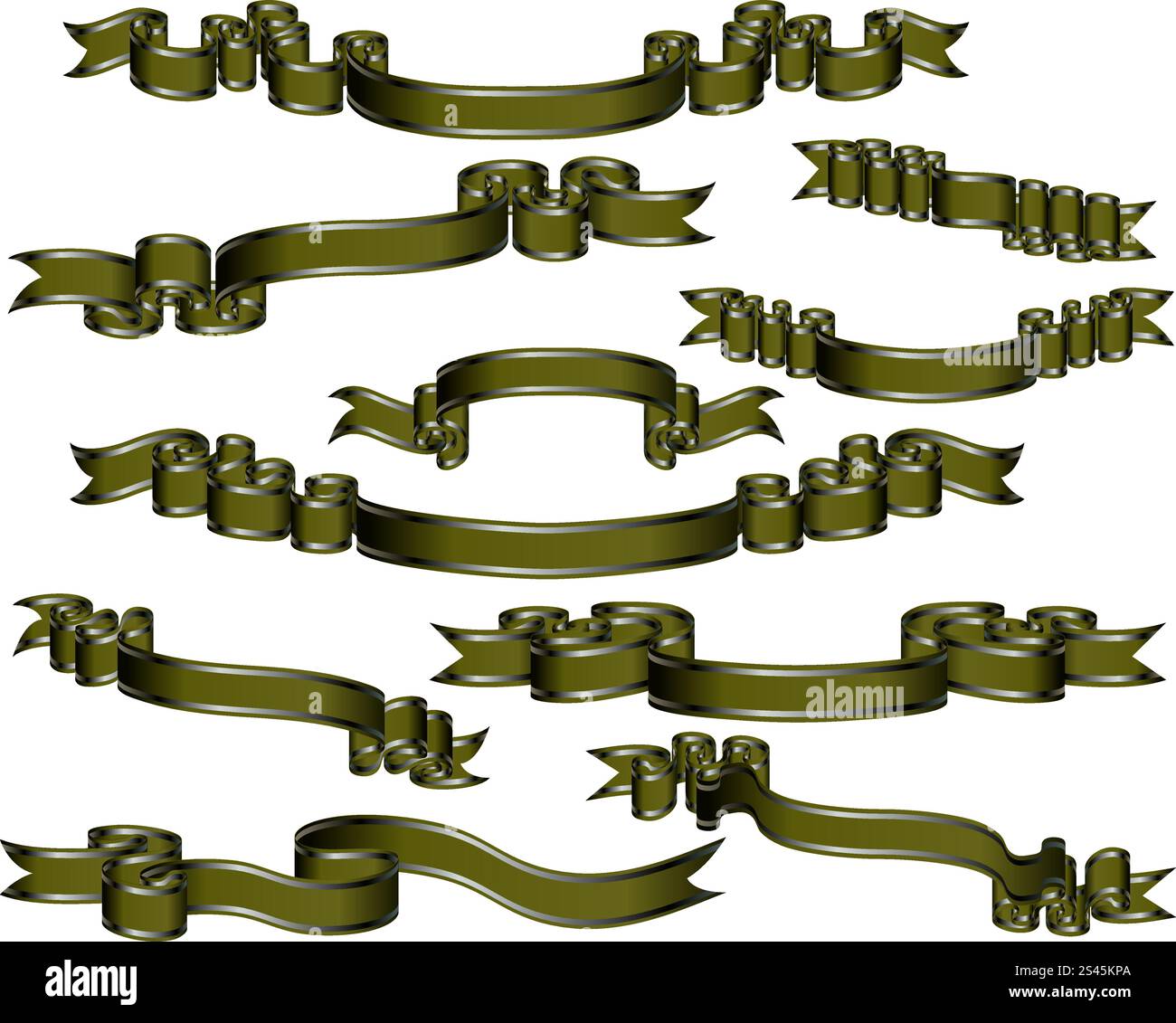 Set of different vector ribbons for design use Stock Vector Image & Art ...